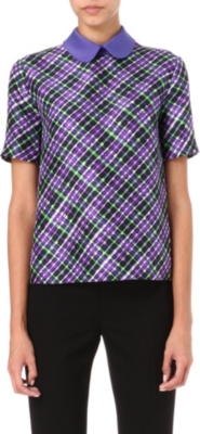 ROKSANDA ILINCIC Estes checked top