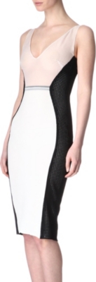 ANTONIO BERARDI Mesh-panel dress