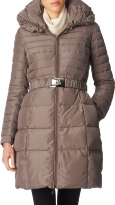 MONCLER Belted coat (Taupe