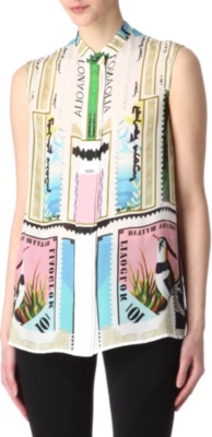 MARY KATRANTZOU Sorbonne sleeveless blouse