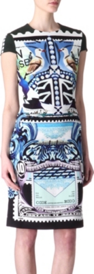 MARY KATRANTZOU Star Sailor printed silk dress