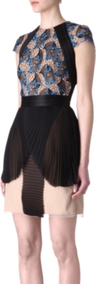 MARIOS SCHWAB Lace and chiffon dress