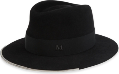 MAISON MICHEL Andre metal brim trilby hat