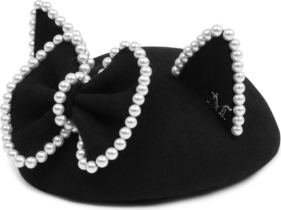 MAISON MICHEL Bibi Yoko pearl hat