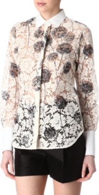 VALENTINO Dandelion lace shirt