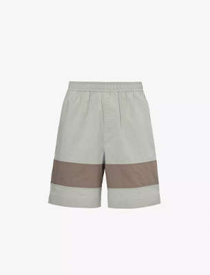 Craig Green Barrel colour-blocked regular-fit cotton shorts