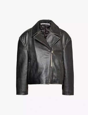 ACNE STUDIOS Lilket distressed leather jacket