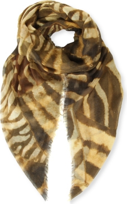 RALPH LAUREN Zebra patchwork-print scarf