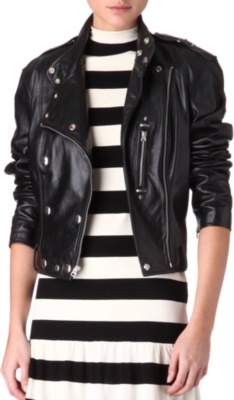RALPH LAUREN Ricky leather moto jacket