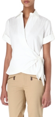 RALPH LAUREN Shani wrap shirt