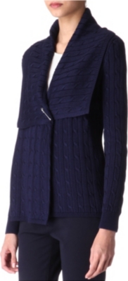 RALPH LAUREN Wrap cable-knit cardigan