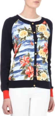 JUICY COUTURE Floral knitted cardigan