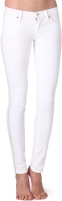 JUICY COUTURE Stripe-seam skinny low-rise jeans