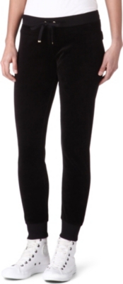 JUICY COUTURE Slim velour jogging bottoms