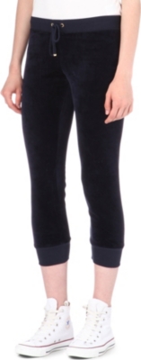 JUICY COUTURE Velour capri trousers