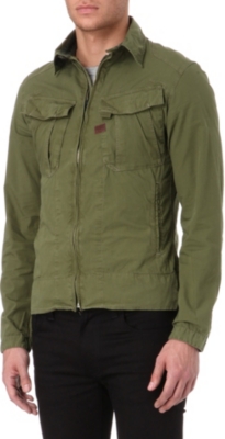 G STAR West zip-up overshirt
