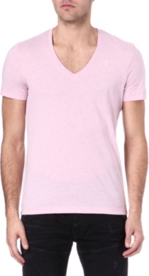 G STAR Two pack v-neck cotton-blend t-shirts