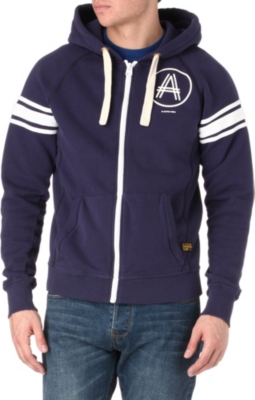 G STAR Zip-up fleece-lined hoody
