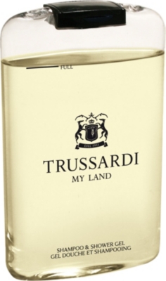 TRUSSARDI My Land shampoo and shower gel 200ml