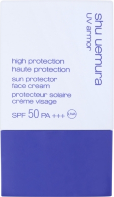 SHU UEMURA UV Armor sun protection face cream SPF 50