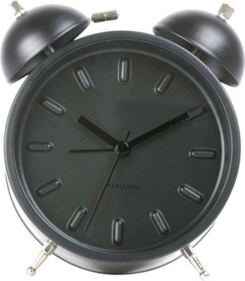  Twin bell alarm clock black