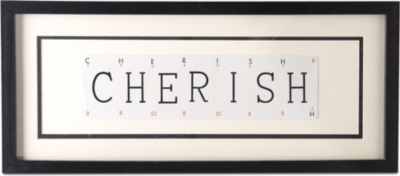 VINTAGE PLAYING CARDS CHERISH frame