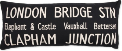  London Bridge Bus Route cushion