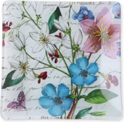 FRINGE Floral square tray