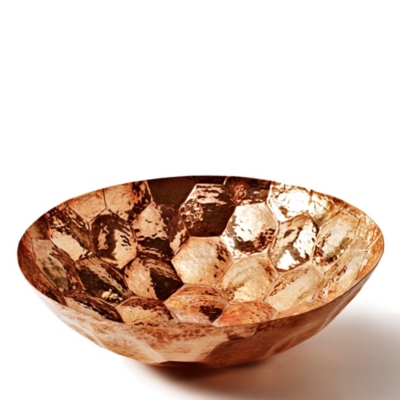 TOM DIXON - ECLECTIC Hex medium copper bowl 28cm