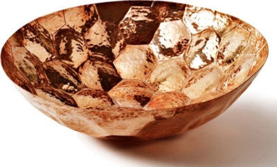 TOM DIXON - ECLECTIC Hex large copper bowl 38cm