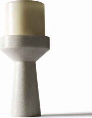 TOM DIXON - ECLECTIC Stone marble candleholder 13cm