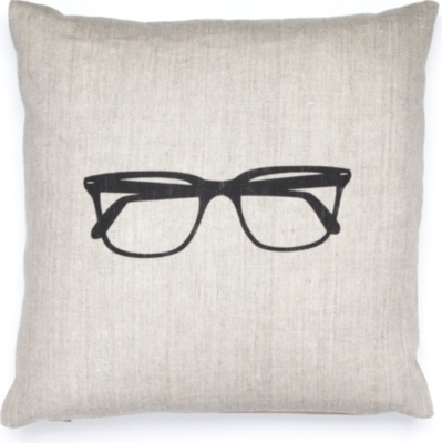 ACACIA DESIGNS Glasses linen cushion
