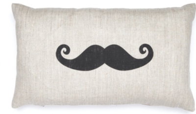 ACACIA DESIGNS Moustache linen cushion