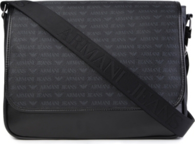 ARMANI JEANS Logo messenger bag