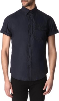 ARMANI JEANS One-pocket cotton shirt