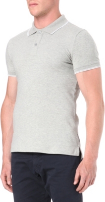ARMANI JEANS Embroidered-logo polo shirt