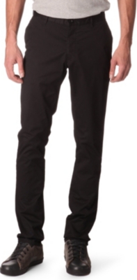 ARMANI JEANS Gabardine slim-fit trousers