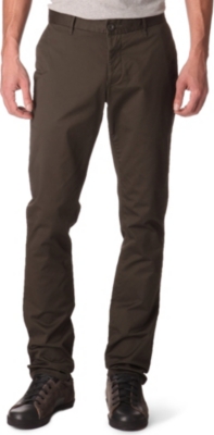 ARMANI JEANS Gabardine slim-fit trousers