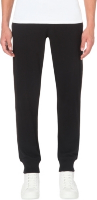 ARMANI JEANS Embroidered-logo cuffed jogging bottoms