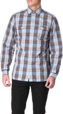 ARMANI JEANS Checked slim-fit shirt