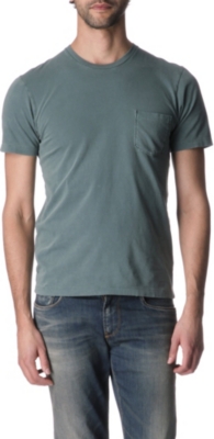 ARMANI JEANS Plain pocket-detail t-shirt