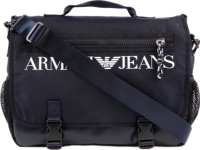 ARMANI JEANS Canvas messenger bag