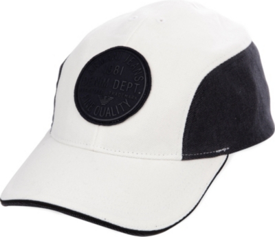 ARMANI JEANS Cotton baseball cap
