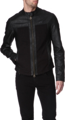 ARMANI JEANS Eco faux-leather jacket