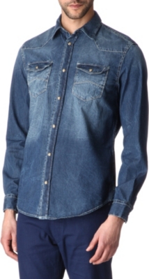 ARMANI JEANS Western denim shirt