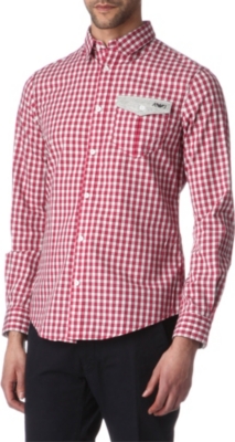 ARMANI JEANS Checked pocket shirt