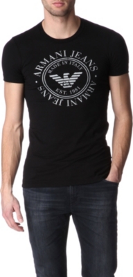ARMANI JEANS Circle logo tshirt