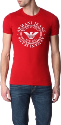 ARMANI JEANS Circle logo tshirt