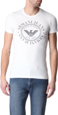 ARMANI JEANS Circle logo tshirt