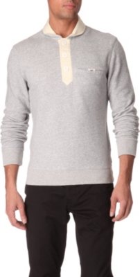 ARMANI JEANS Slim-fit contrast-placket top